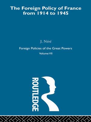cover image of Foreign Pol France 1914-45 V7